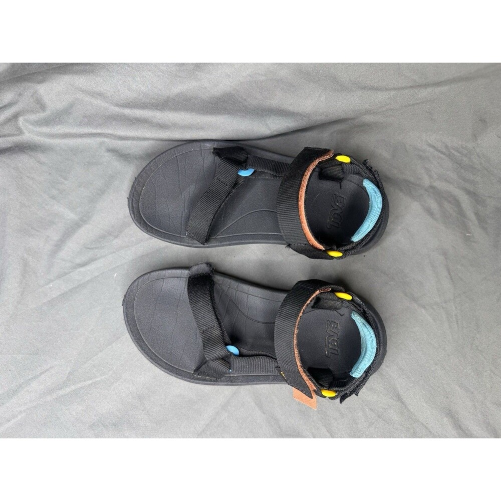 Teva Kids Hurricane XLT2 Sandals Blue Yellow Strappy Slip On Outdoors Size 1 - Picture 3 of 10
